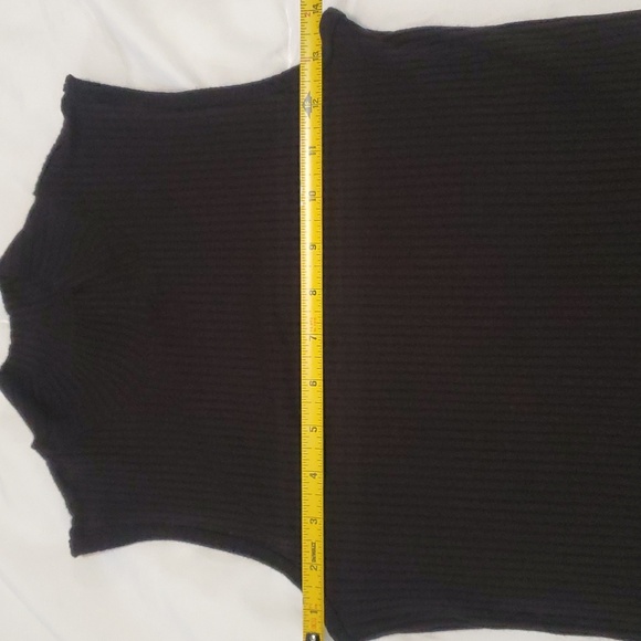 Rachel Zoe black mock tank turtleneck S - Picture 9 of 11